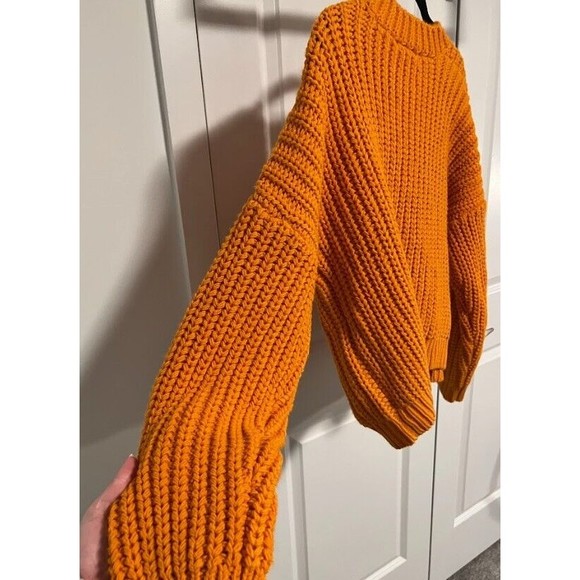 Anthropologie Weekend Cardigan SIZE M new orange color - Picture 12 of 12